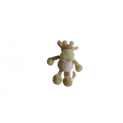 Doudou peluche musicale vache 19 cm Cabbac Bout'Chou