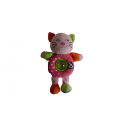 Doudou peluche éveil chat Toi Toys