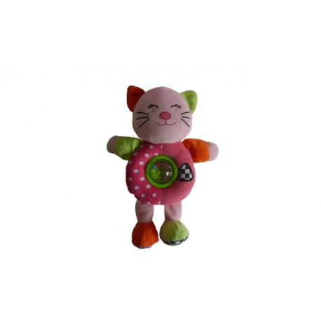 Doudou peluche éveil chat Toi Toys