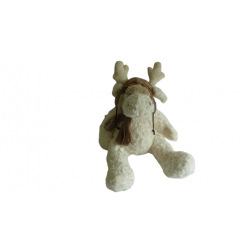 Doudou peluche renne élan L Dake