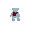 Doudou peluche ours 30 cm blanc CN Jacadi