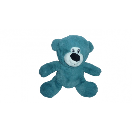 Doudou peluche ours 23 cm vert CN Sandy