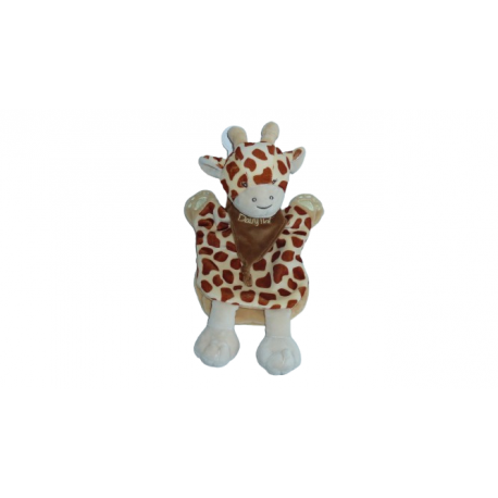 Doudou marionnette girafe Savane BN0397 Baby'Nat