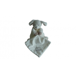 Doudou peluche mouchoir chien J'aime mon doudou DC2916 Doudou et Compagnie