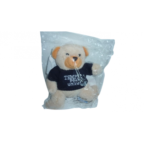 Doudou peluche ours Unicef