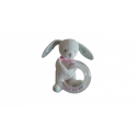 Doudou hochet lapin Jacadi