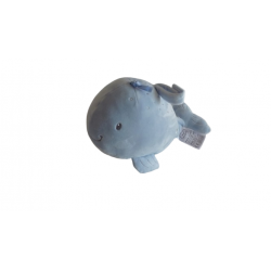 Doudou peluche musicale baleine Mots d'Enfants