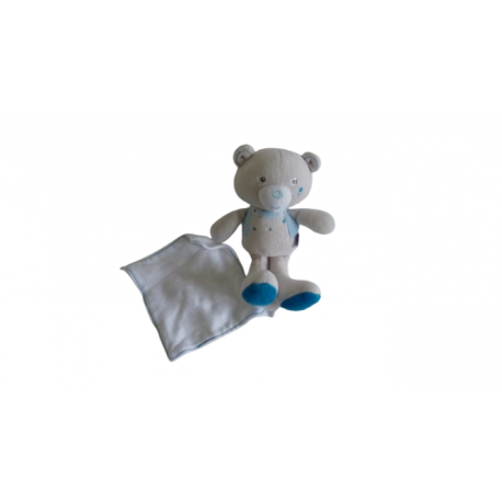 Doudou peluche mouchoir ours Sucre d'Orge