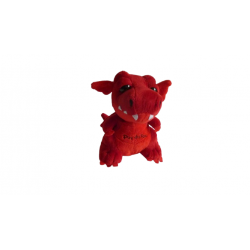 Doudou peluche dragon rouge Puy du Fou