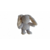 Doudou peluche lapin 22 cm gris comme neuf I2C