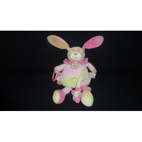 DOUDOU LAPIN ACTIVITES D'EVEIL PELUCHE BABY'NAT